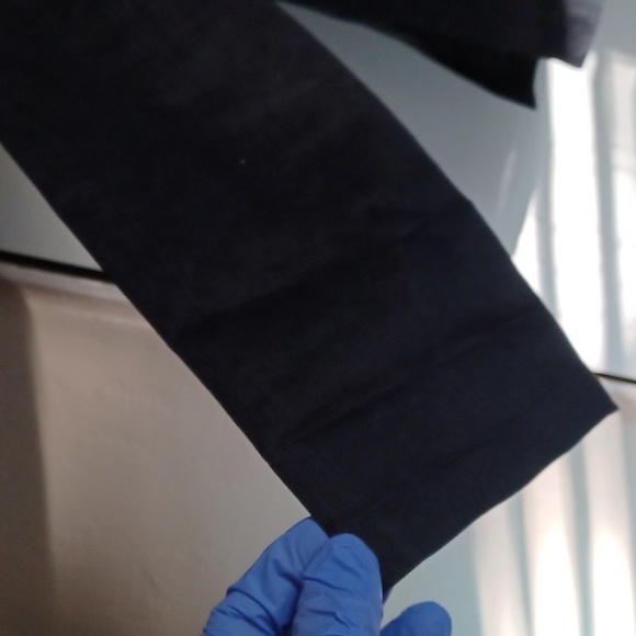 Evan Picone, Black Linen Cardigan, SZ. L - Picture 3 of 5